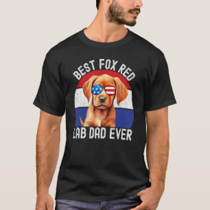 Fox Red Lab Dad Labrador Retriever Vintage Retro F T-Shirt