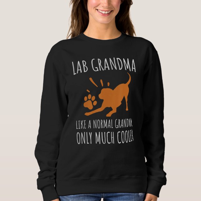 Fox Red Lab Grandma Labrador Retriever Sweatshirt (Front)