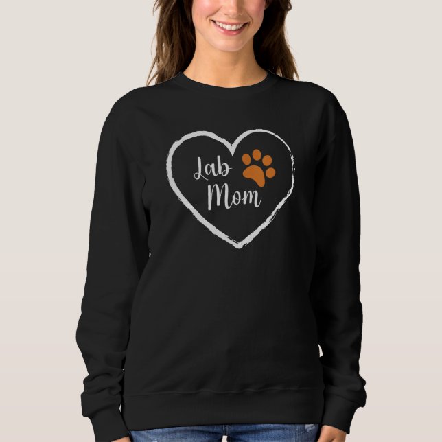 Fox Red Lab Mom Women Labrador Retriever Mama Sweatshirt (Front)