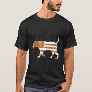 Fox Red Lab Mum Dad Labrador Retriever Flag T-Shirt