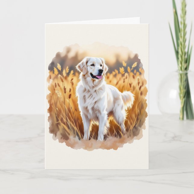 Fox Red Labrador Retriever Dog Card (Front)