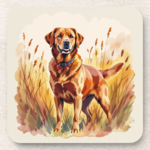 Fox Red Labrador Retriever Dog Coaster