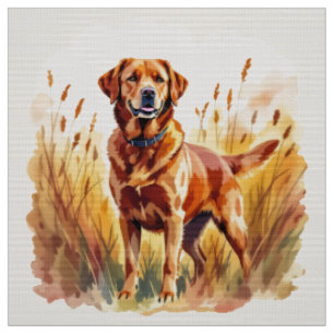 Fox Red Labrador Retriever Dog Fabric