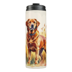 Fox Red Labrador Retriever Dog Thermal Tumbler