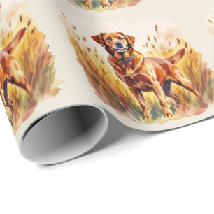 Fox Red Labrador Retriever Dog Wrapping Paper