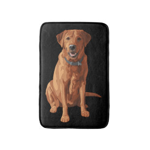 Fox Red Yellow Labrador Retriever Dog Bath Mat