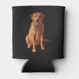 Fox Red Yellow Labrador Retriever Dog Can Cooler