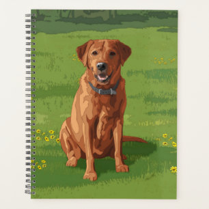 Fox Red Yellow Labrador Retriever Dog Planner