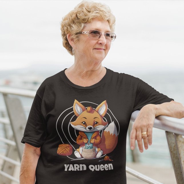 Fox Retirement Gifts for Crocheter Mum Grandma T-Shirt (Fox Retirement Gifts for Crocheter Mom Grandma)