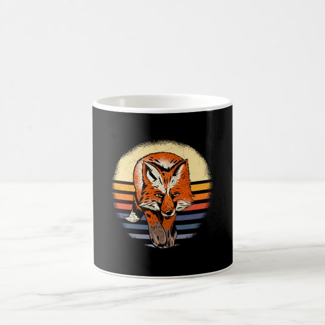 Fox Retro Vintage Coffee Mug (Center)