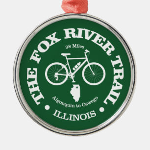 Fox River Trail (cycling) Metal Ornament