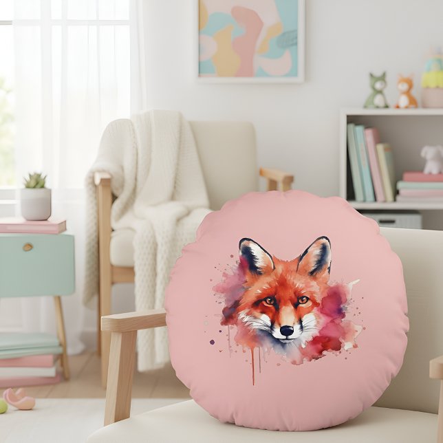 Fox Round Pillow (Creator Uploaded)