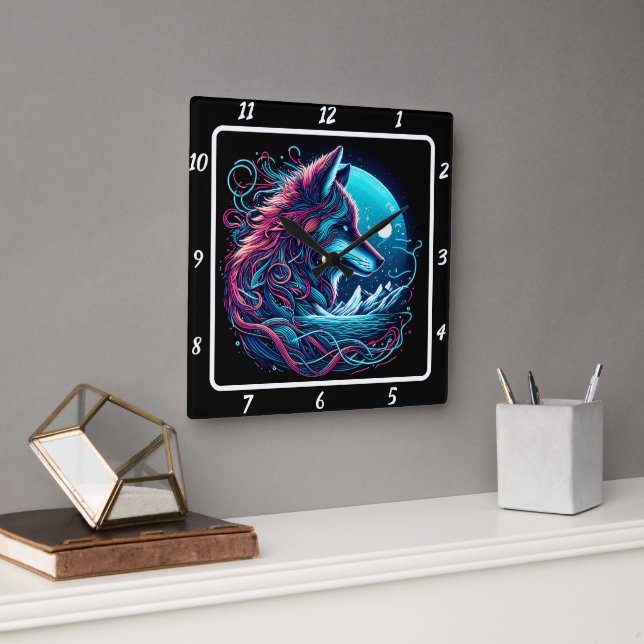 Fox Sentinel of the Summit Square Wall Clock (Office)