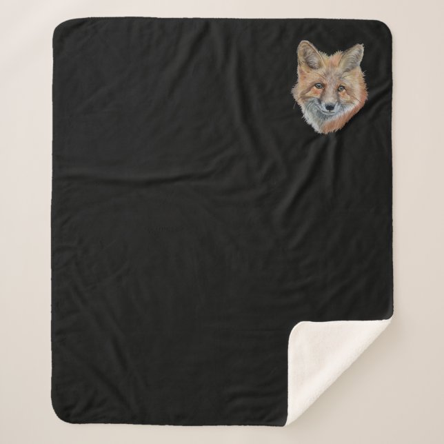 Fox Sherpa Blanket (Front)