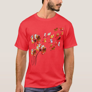 Fox Shirt Dandelion Foxes Lover