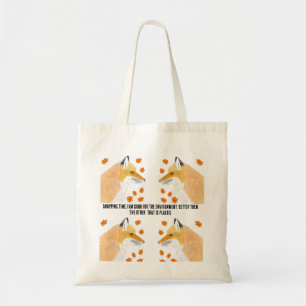 Fox Shopping time Tote Bag