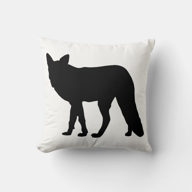Fox Silhouette Cushion (Front)