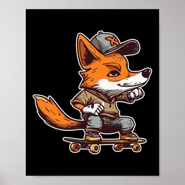 Fox Skateboarding Hob  Poster (Front)