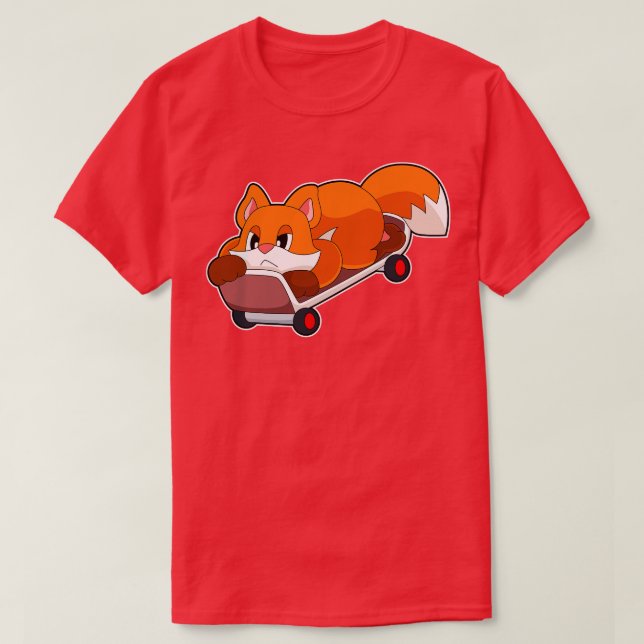Fox Skater Skateboard 3 T-Shirt (Design Front)