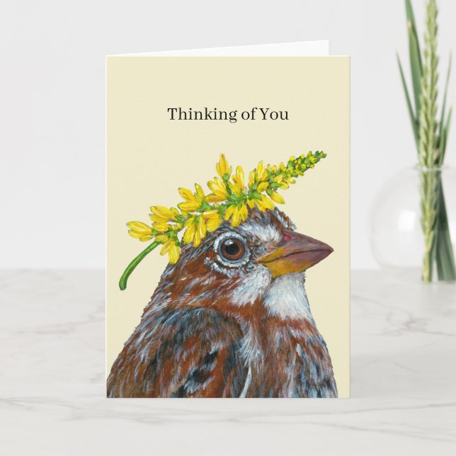 Fox sparrow card (Front)