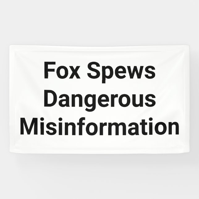 Fox Spews Misinformation Jeff Hankamer Artjunkhaus Banner (Horizontal)