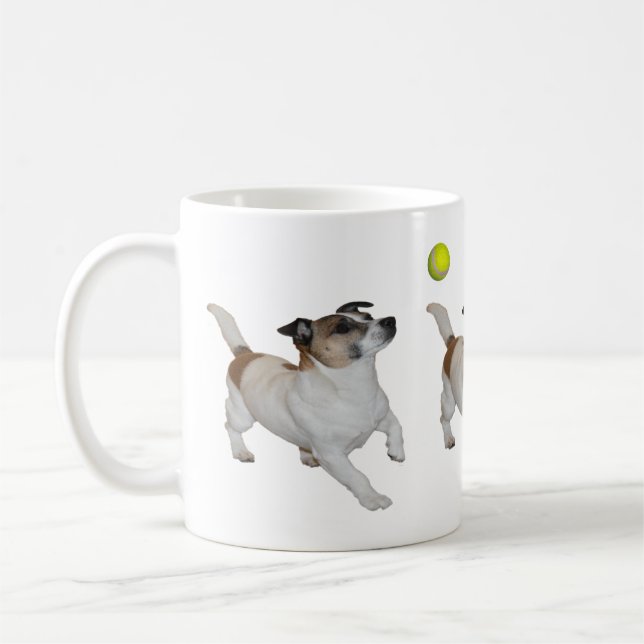 Fox Terrier Ball Trance, Coffee Mug (Left)