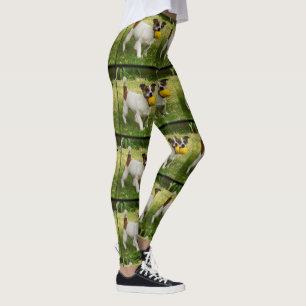 Fox Terrier, Ladies Full Print Leggings