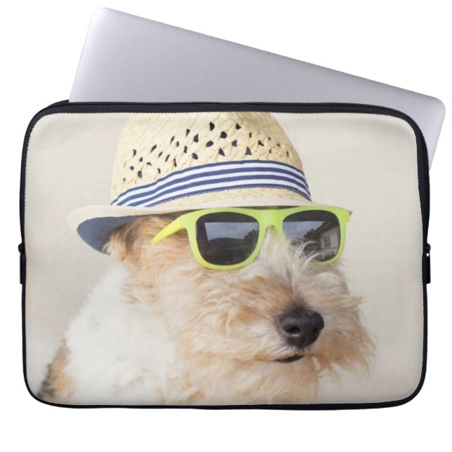 Fox Terrier Laptop Sleeve (Front)