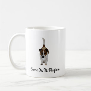 Fox Terrier Leaping Into A Tree, Coffee Mug