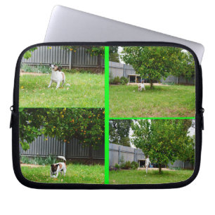 Fox Terrier, Photo Collage 10inch Laptop Sleeve. Sleeve