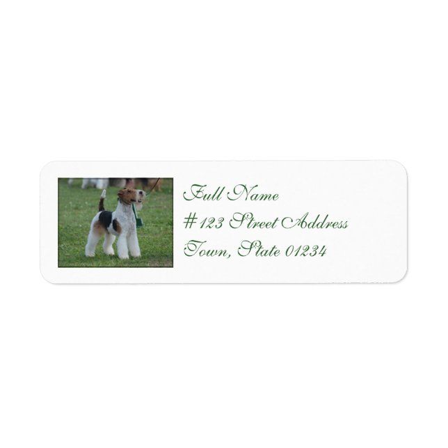 Fox Terrier Return Address Label (Front)