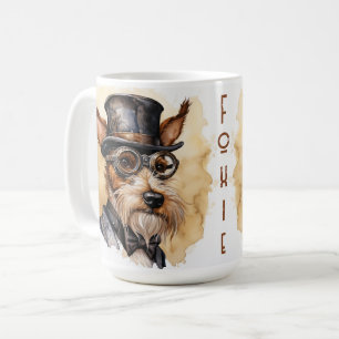 Fox Terrier Steampunk Dog Coffee Mug