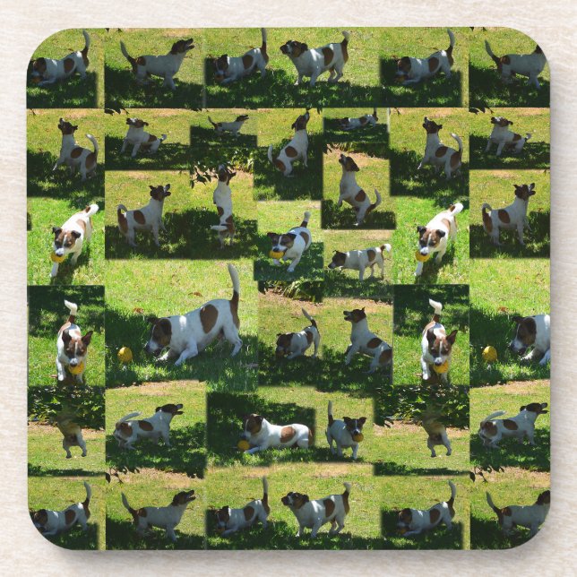 Fox Terrier, The Hard Day, Coaster (Front)