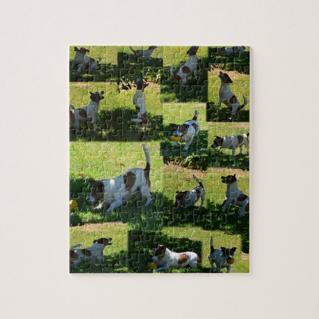 Fox Terrier, The Hard Day, Jigsaw Puzzle (Vertical)