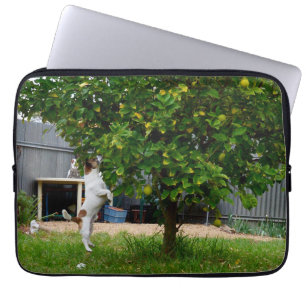 Fox Terrier The Leap, Laptop Sleeve