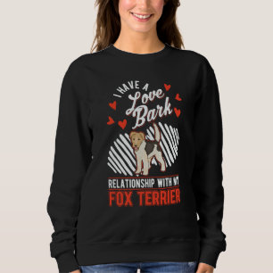 Fox Terrier Valentine's Day Wire Fox Terrier Sweatshirt