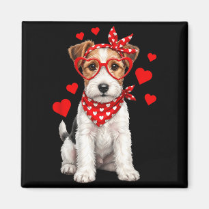 Fox Terrier Valentines Day Wirehaired Dog Lover He Magnet