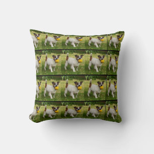 Fox Terrier With His Ball Pattern, Throw Cushion. Cushion