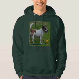 Fox Terrier With His Yellow Ball, Hoodie