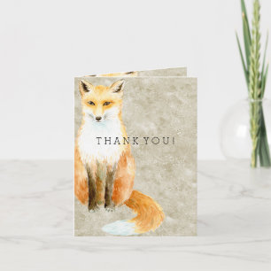 Fox Thank You Card
