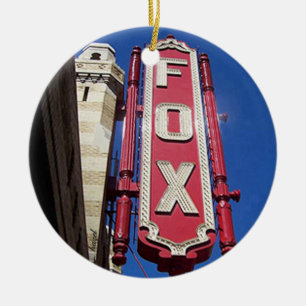 Fox Theatre, Atlanta,Georgia,Merry Christmas Y'all Ceramic Tree Decoration