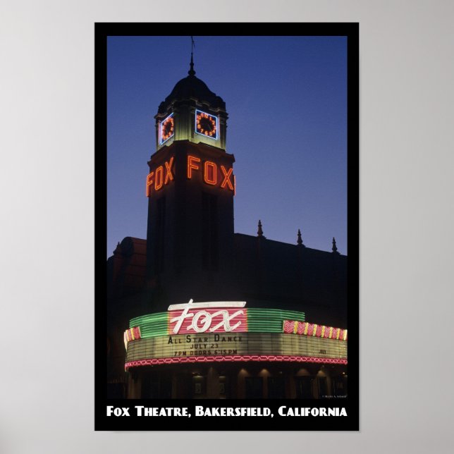 Fox Theatre, Bakersfield 11x17 Poster (Front)