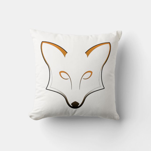 Fox Throw Pillow (Front)
