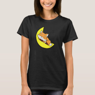 Fox Tired Nap All Day Sleep All Night Cute Fox T-Shirt