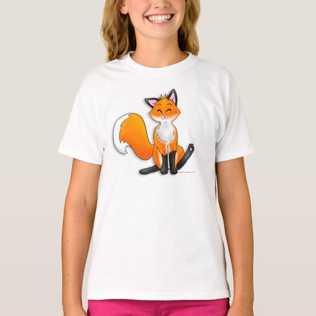 Fox tshirt for girls (Front)