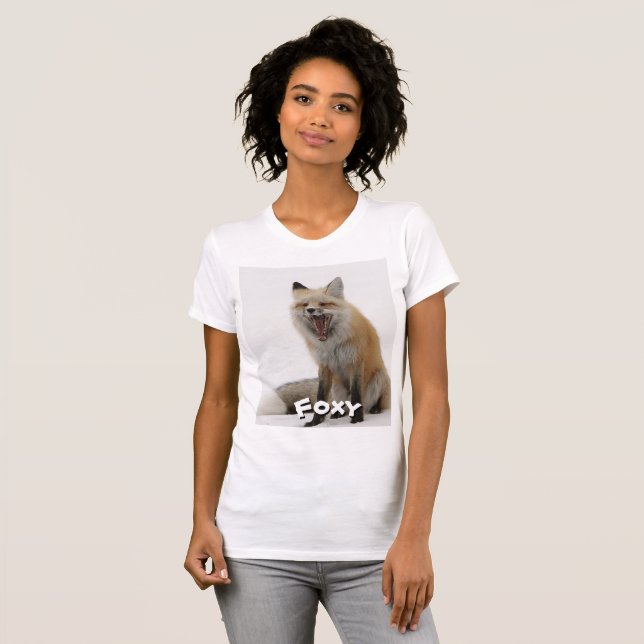 Fox tshirt, foxy tee, wildlife clothing T-Shirt (Front Full)