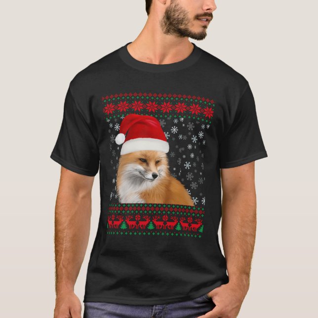 Fox Ugly Christmas Sweater Lover Gift (Front)