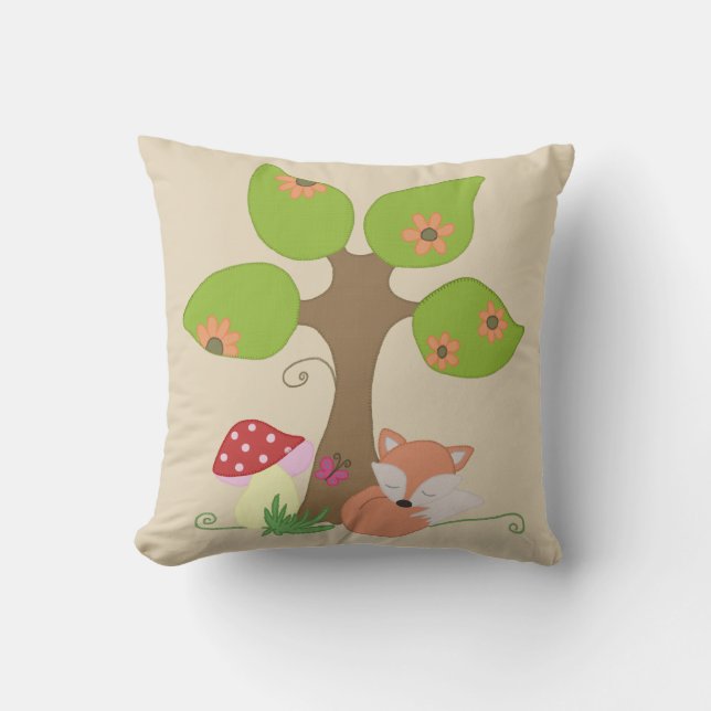 fox under tree cushion (Front)