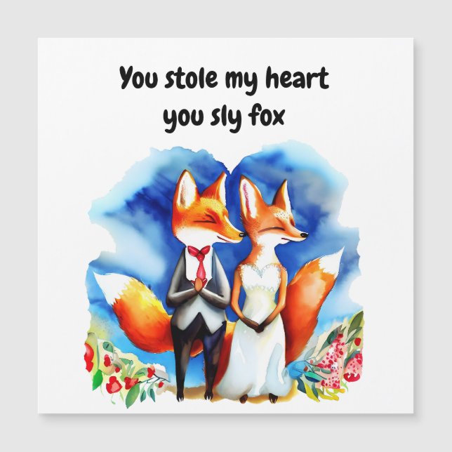 Fox Valentine's Day Card (Front)