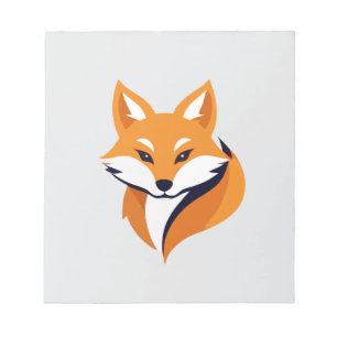 Fox Vector Art Animal Modern Urban City Graphic Notepad